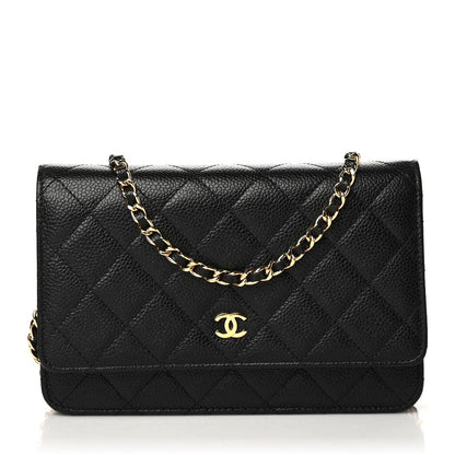 Chanel Caviar Quilted Wallet On Chain WOC Black 1 of 11