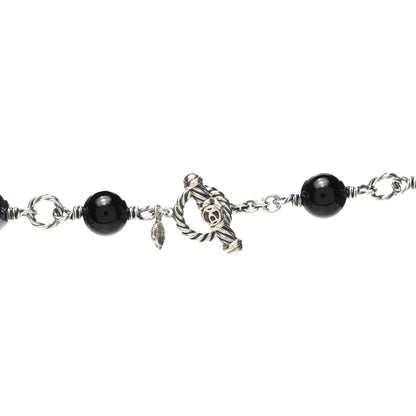 David Yurman Sterling Silver Black Onyx Hematite Bijoux Necklace 4 of 5