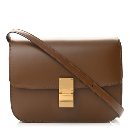 Celine Box Calfskin Medium Classic Box Flap Bag Camel 1 of 13
