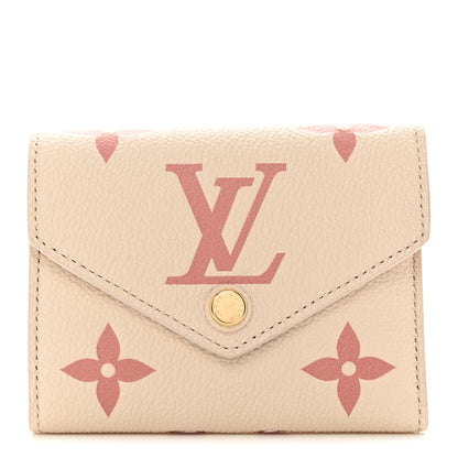 Louis Vuitton Empreinte Monogram Giant Victorine Wallet Creme Bois De Rose 1 of 8