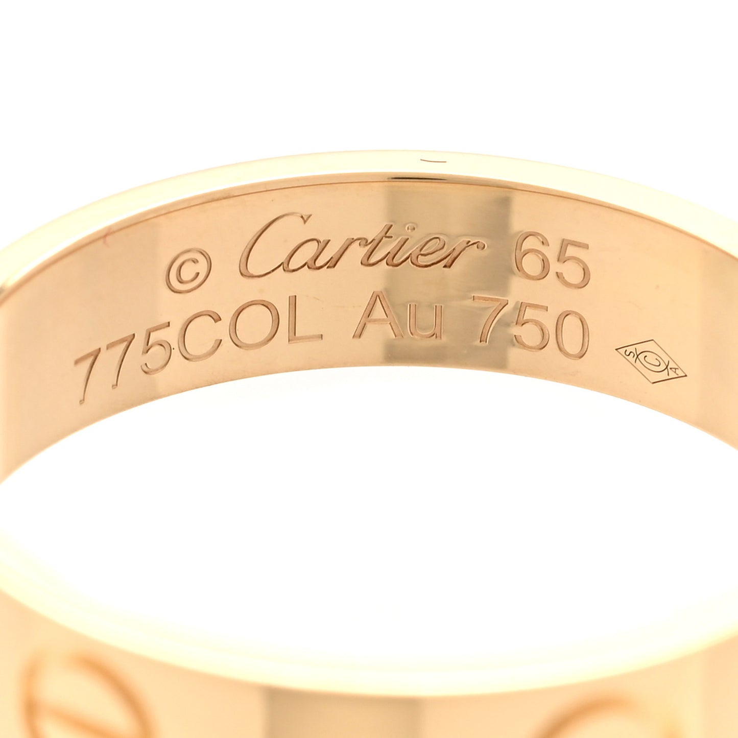18K Yellow Gold 5.5mm LOVE Ring 65 11