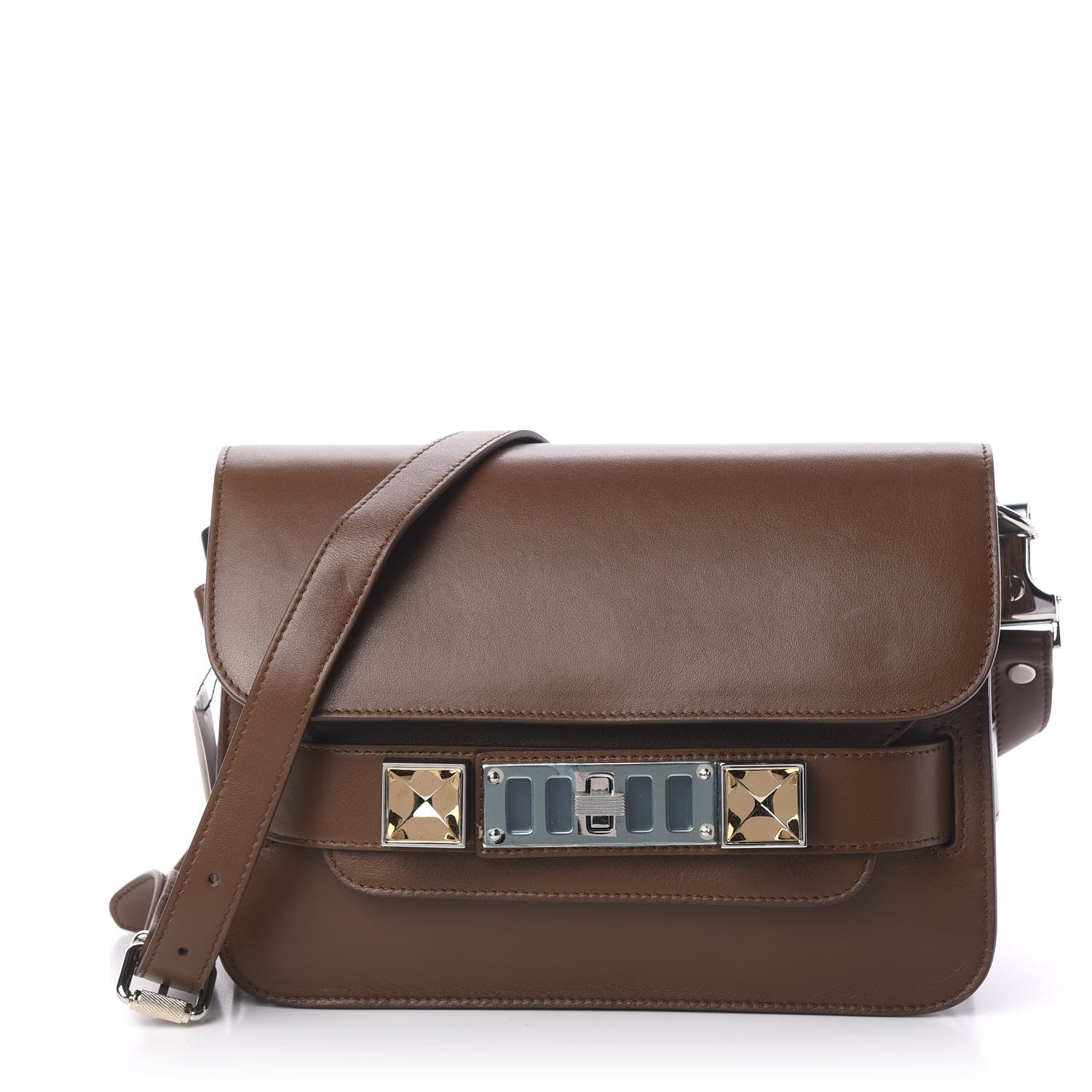 Proenza Schouler Smooth Calfskin Mini PS11 Classic Shoulder Bag Hazelnut 1 of 10