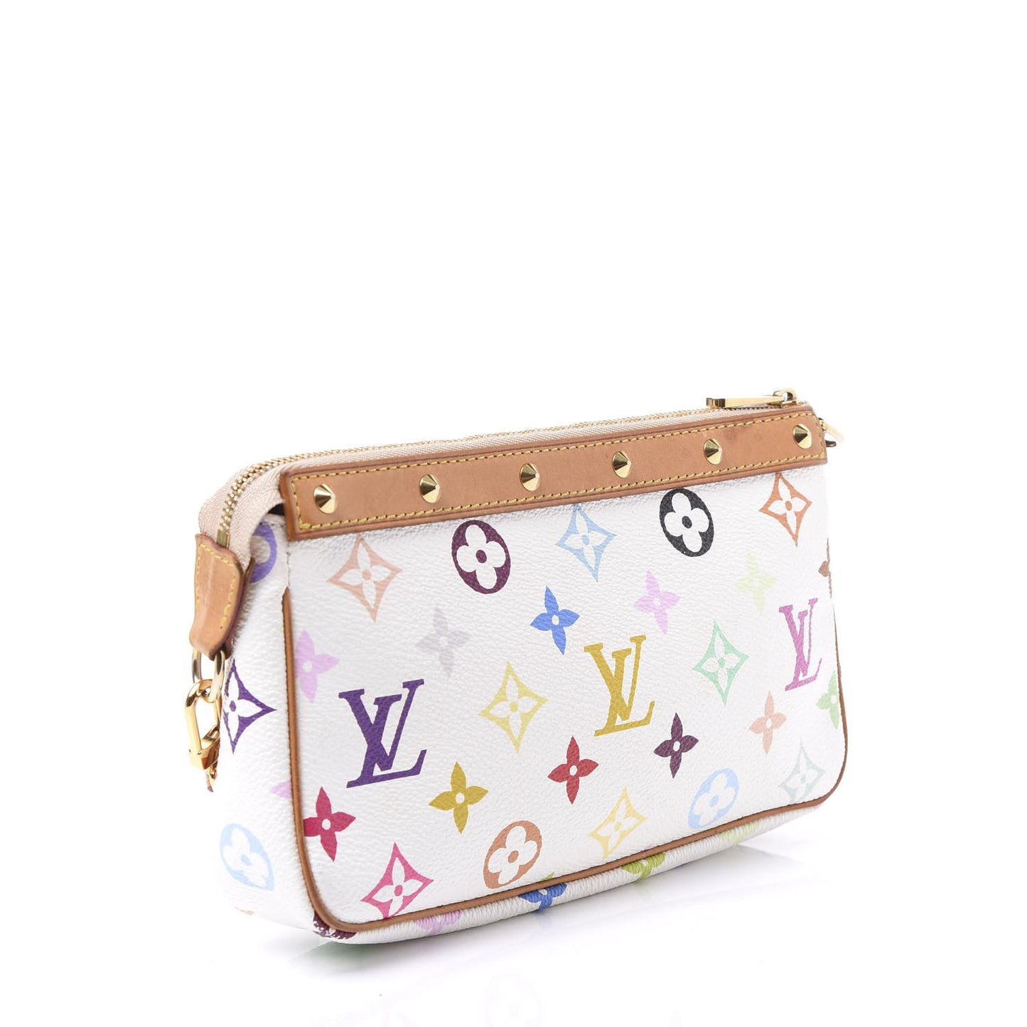 Monogram Multicolor Pochette Accessories White