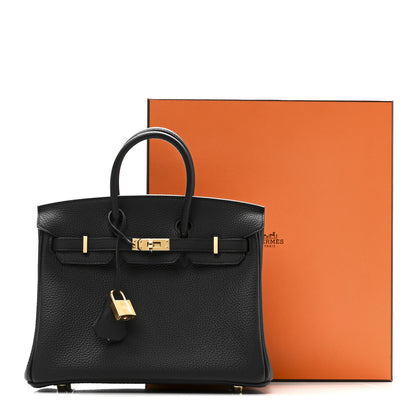 Hermes Togo Birkin 25 Black 11 of 11