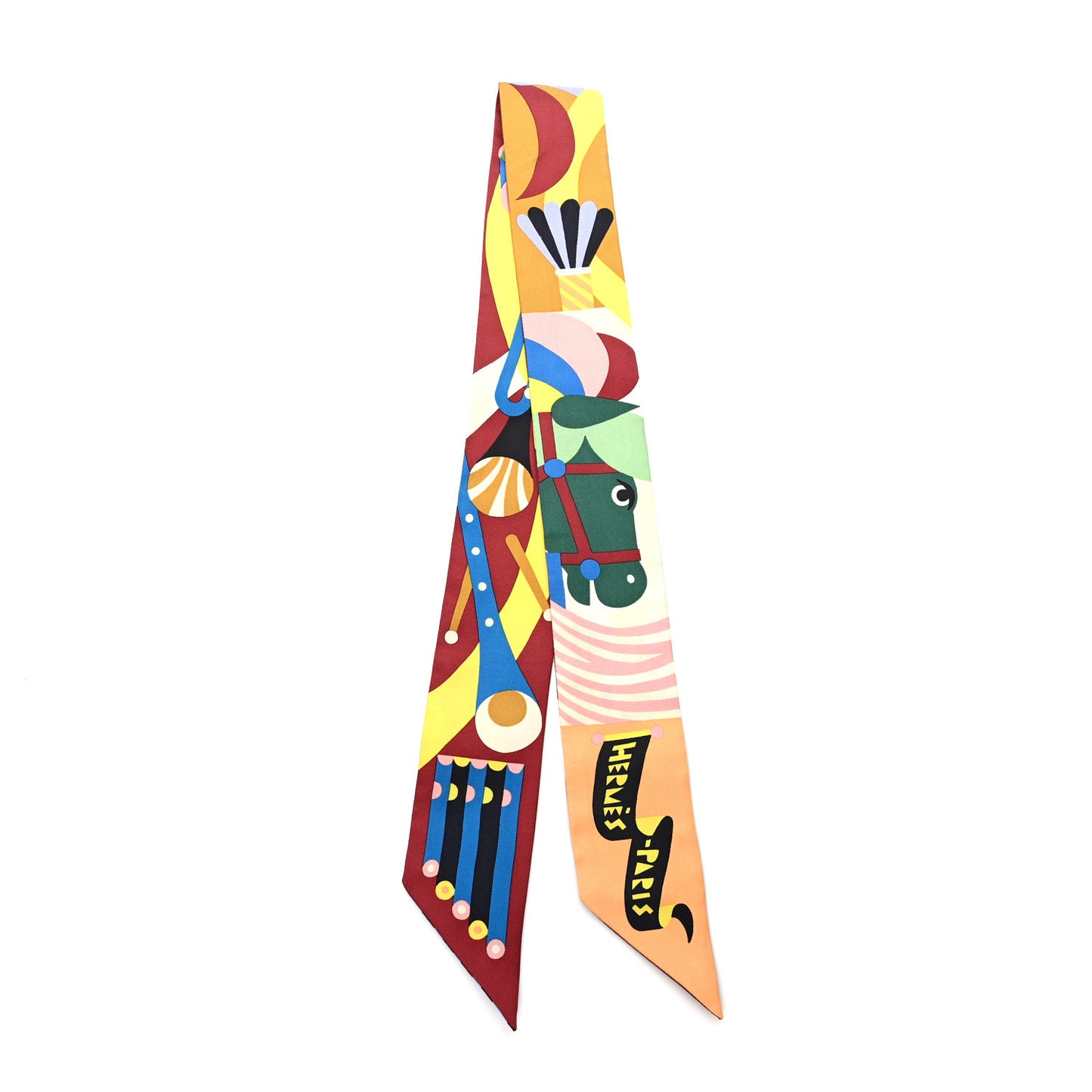 Silk Parade En Fanfare Twilly Marine Terracotta