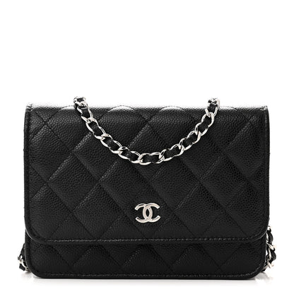 Chanel Caviar Quilted Mini Wallet On Chain WOC Black 1 of 11