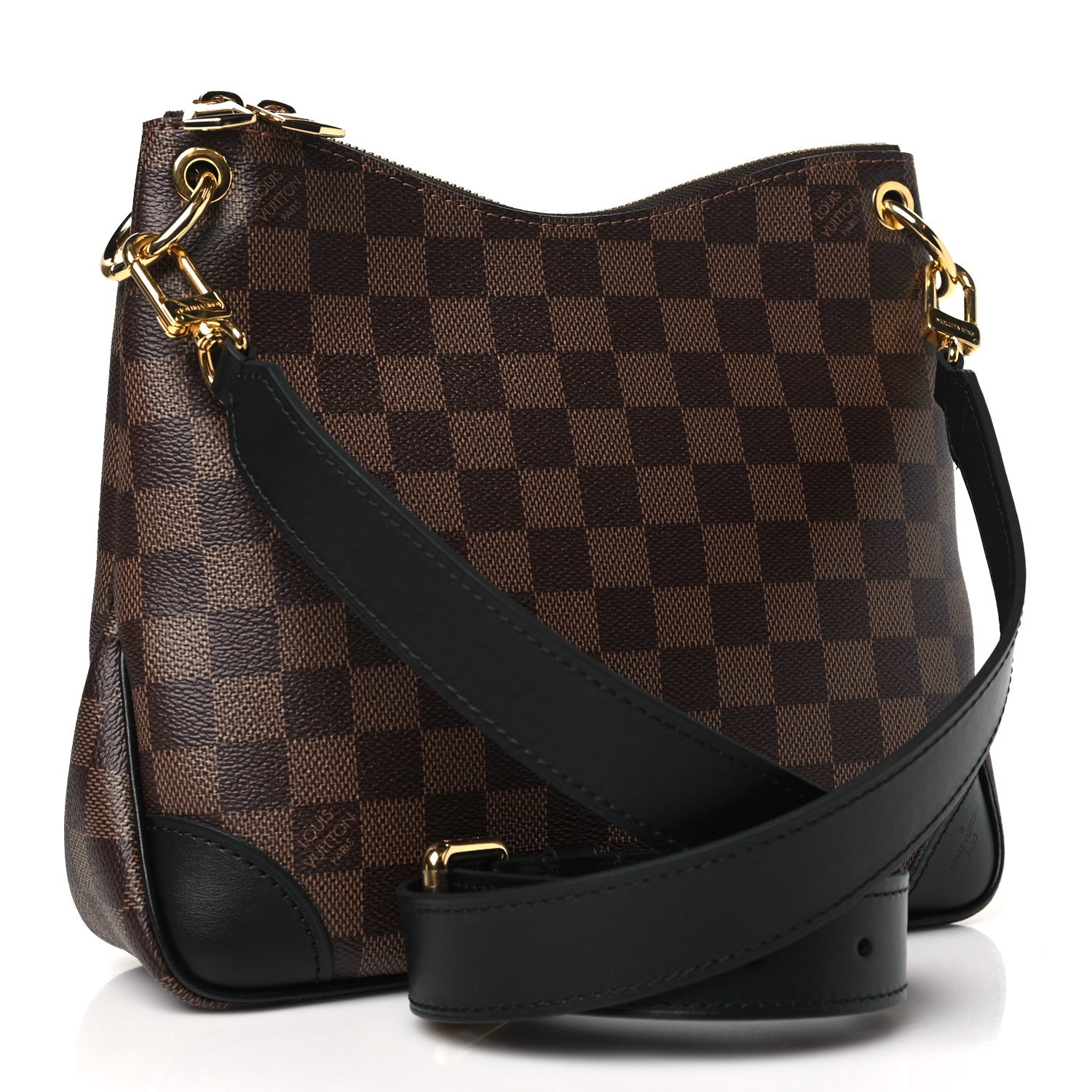 Louis Vuitton Damier Ebene Odeon PM Black 3 of 9