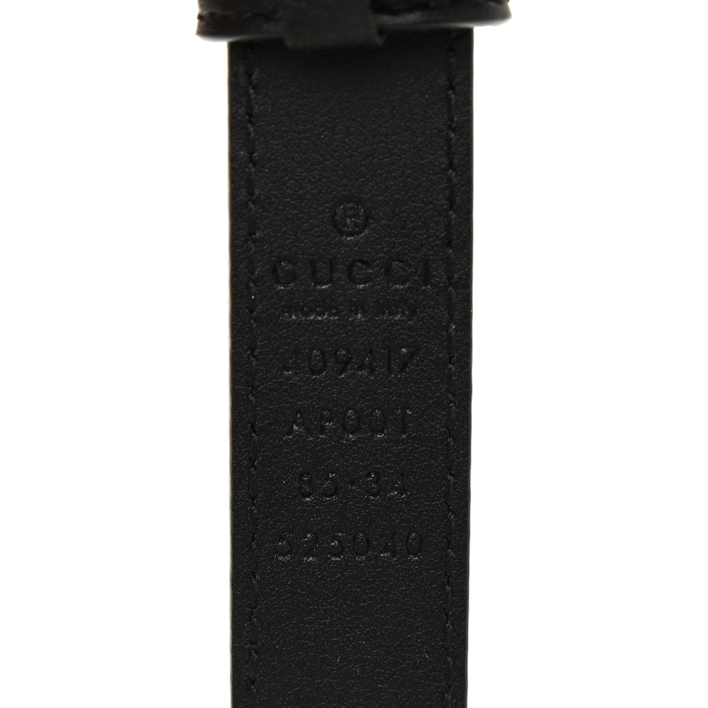 Calfskin Double G 20mm Belt 85 34 Black