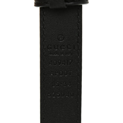 Gucci Calfskin Double G 20mm Belt 85 34 Black 3 of 7