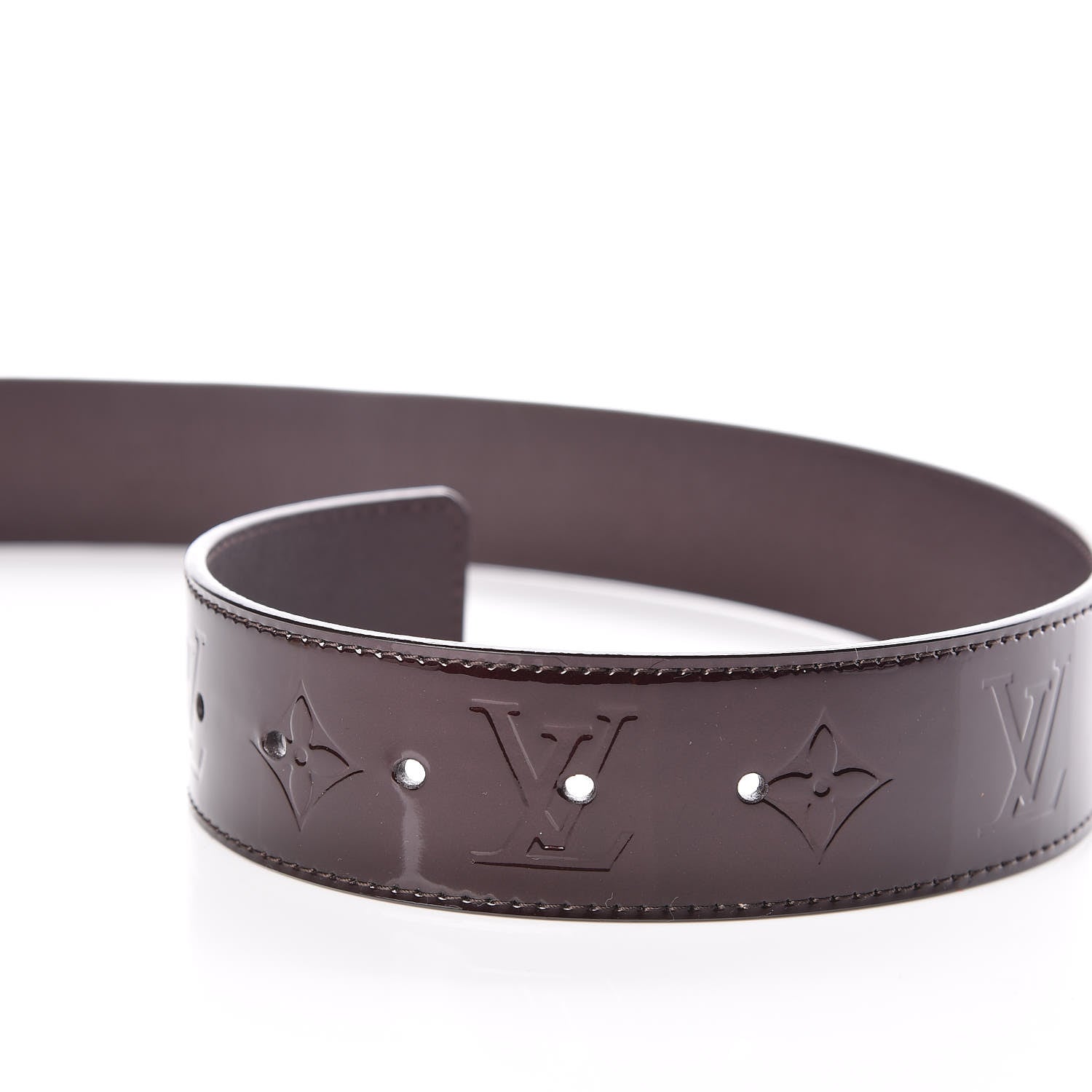 Louis Vuitton Vernis LV Facettes Belt 85 34 Amarante 6 of 7