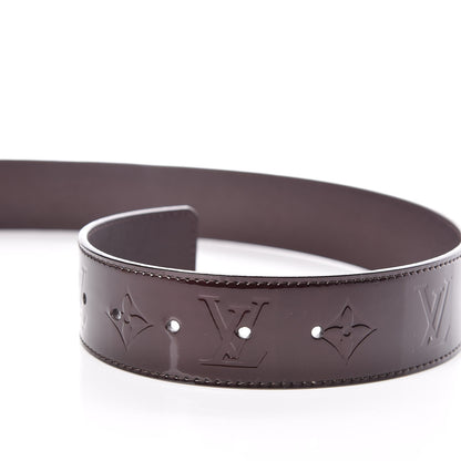 Louis Vuitton Vernis LV Facettes Belt 85 34 Amarante 6 of 7