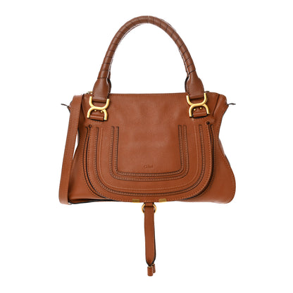 Chloe Calfskin Medium Marcie Satchel Tan 1 of 12