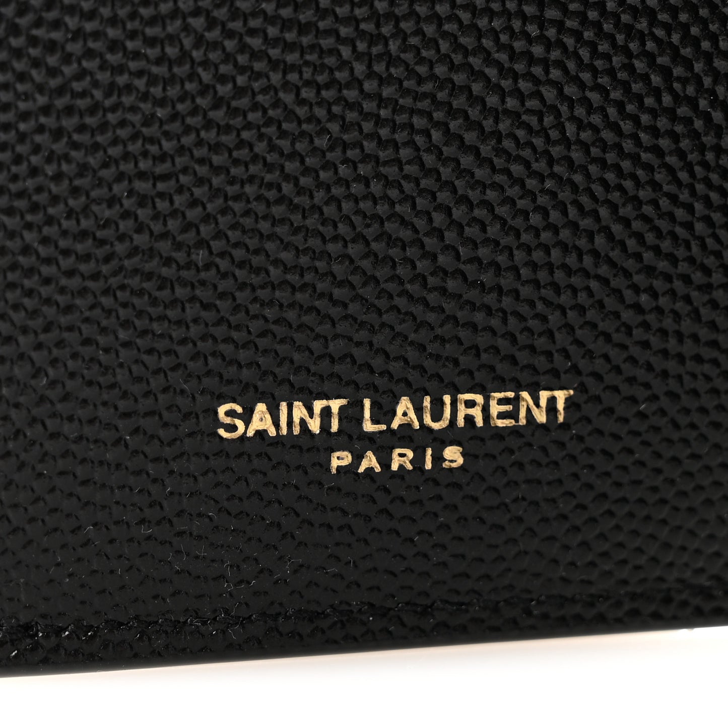 Grain De Poudre Monogram Bi-Fold Wallet Black