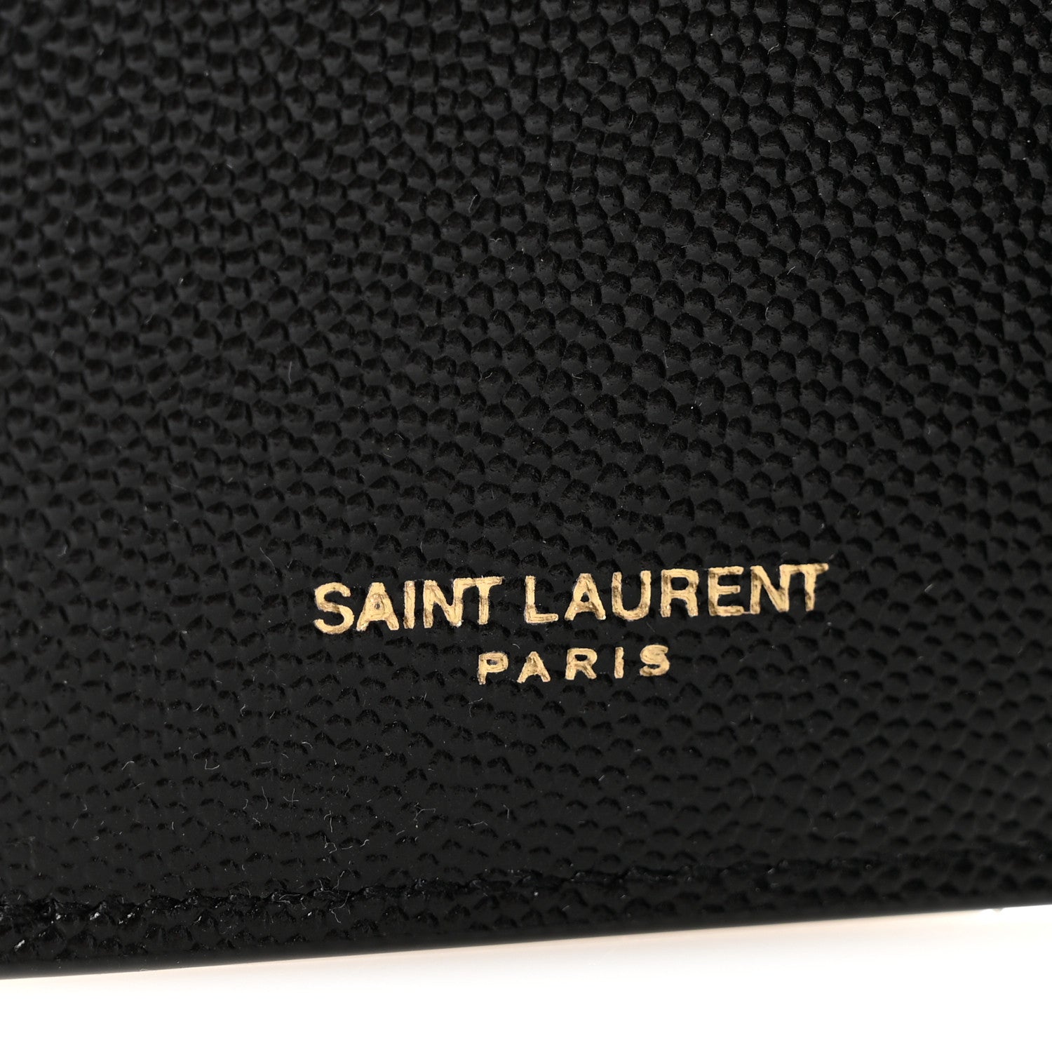 Saint Laurent Grain De Poudre Monogram Bi-Fold Wallet Black 6 of 10