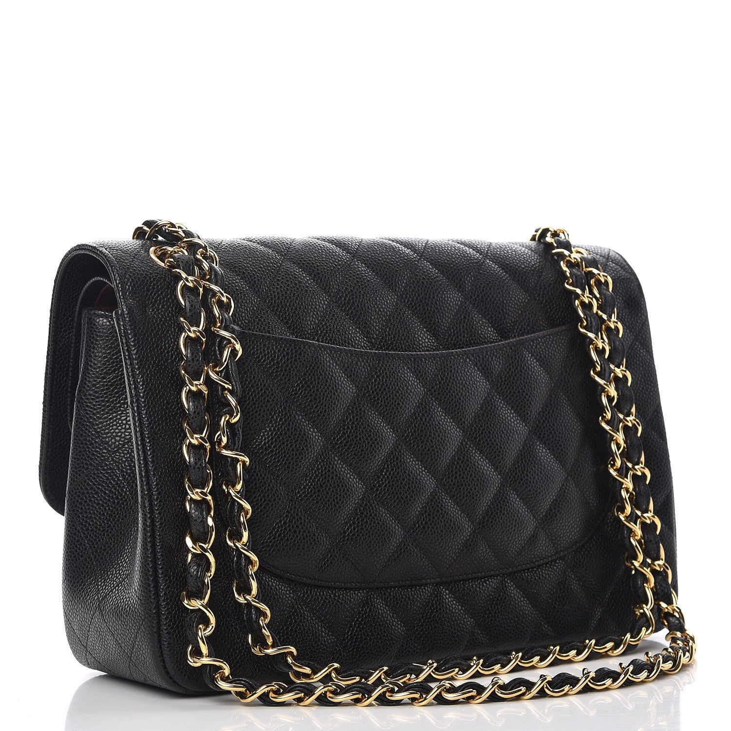 Chanel Caviar Quilted Jumbo Double Flap Black 4 of 9