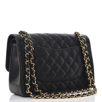 Chanel Caviar Quilted Jumbo Double Flap Black 4 of 9