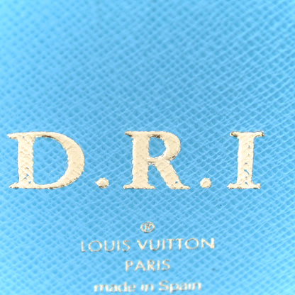 Louis Vuitton Monogram Groom Small Ring Agenda Cover Blue 10 of 11