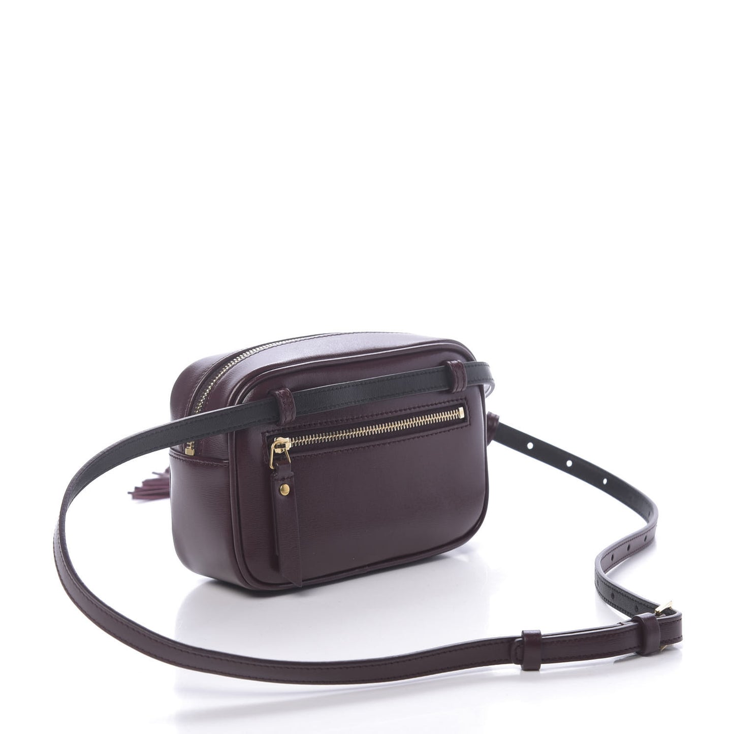 Calfskin Canvas Monogram Lou Belt Bag Natural Dark Legion Red