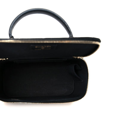 Chanel Lambskin Quilted Small Top Handle Vanity Case With Chain Black 5 of 11