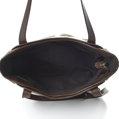 Fendi Zucca Vitello Artic Medium Shopping Tote Tobacco Castagna 5 of 10