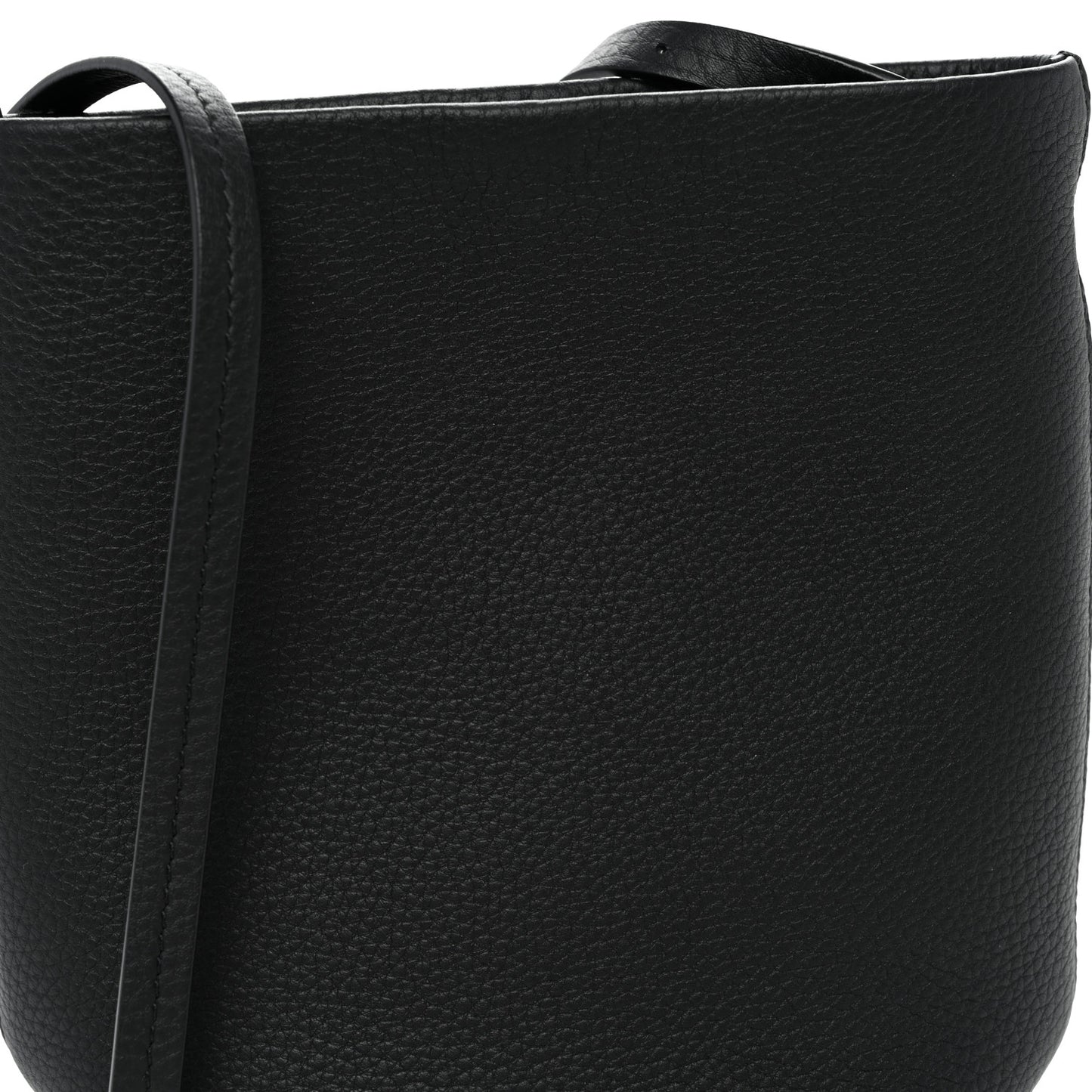 Grained Calfskin Small N/S Park Crossbody Black