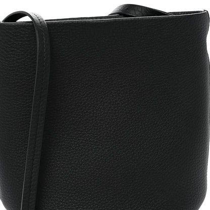 The Row Grained Calfskin Small N/S Park Crossbody Black 7 of 10