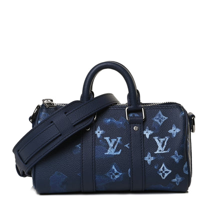 Louis Vuitton Monogram Ink Watercolor Keepall XS Blue 1 of 13
