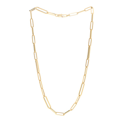 Roberto Coin 18K Yellow Gold Paper Clip Link Necklace 18" 3 of 5