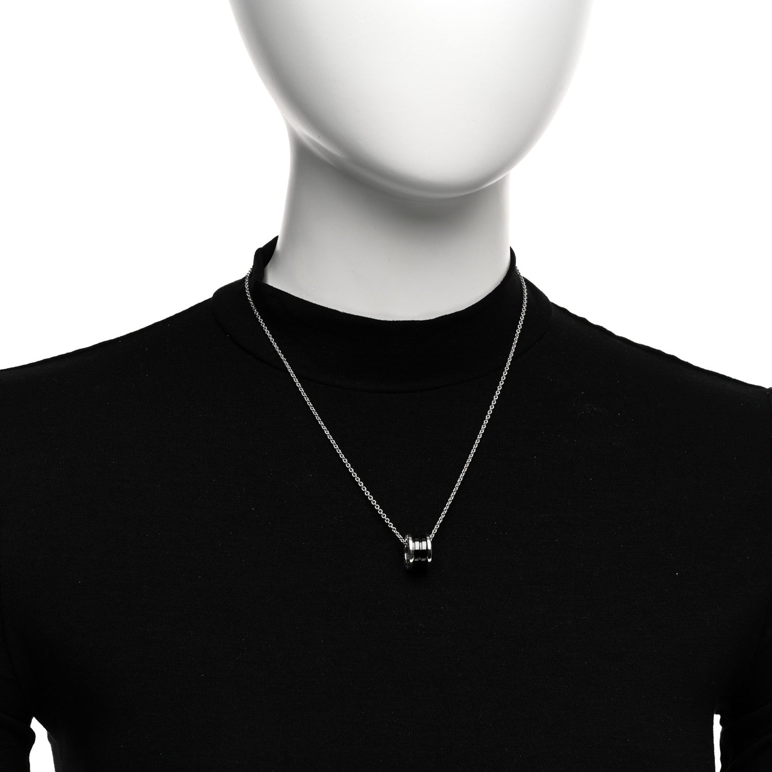 Bulgari Sterling Silver Ceramic Save The Children Pendant Necklace 2 of 4