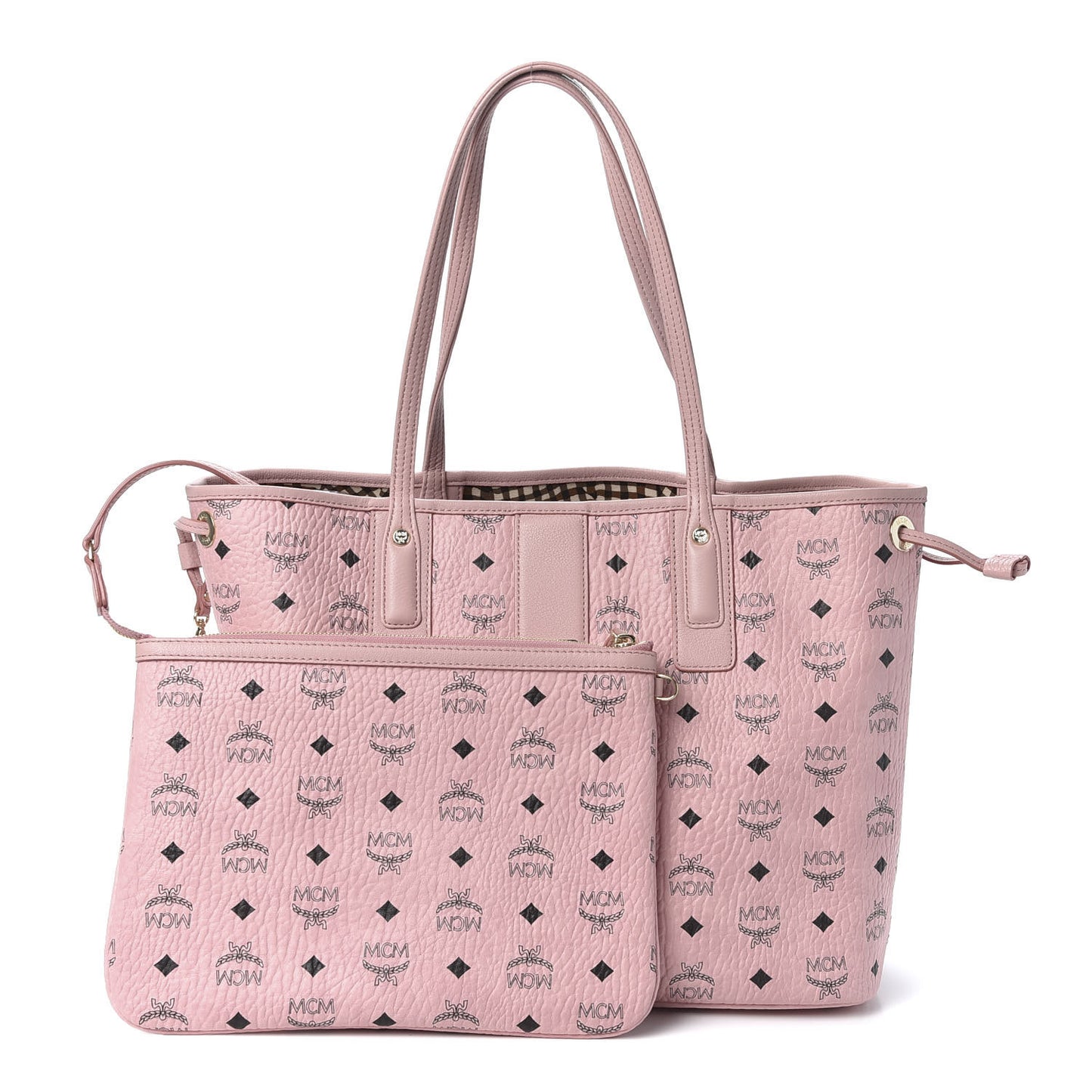 Visetos Medium Liz Reversible Shopper Tote Soft Pink