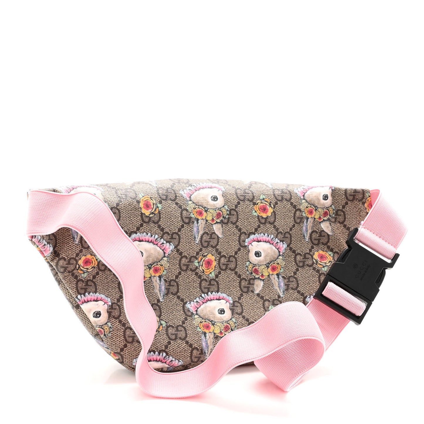 GG Supreme Monogram Childrens Bunny Print Belt Bag Multicolor