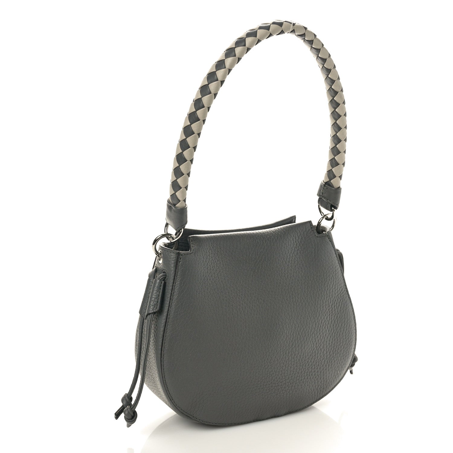 Mulberry Heavy Grain Mini Iris Hobo Charcoal 2 of 9