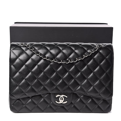 Chanel Caviar Quilted Maxi Double Flap Black 12 of 12