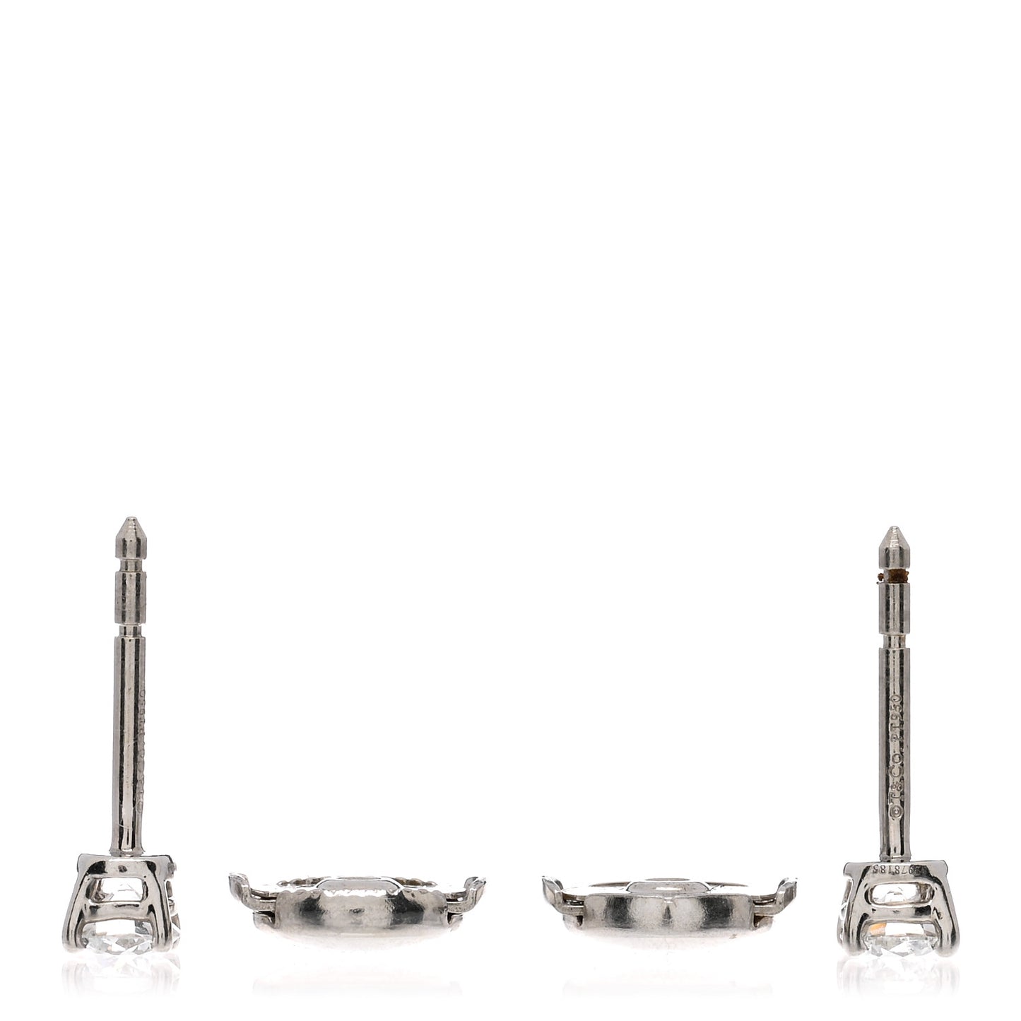 Platinum Diamond .34ctw Solitaire Earrings