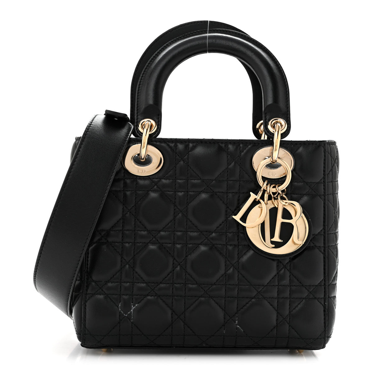 Christian Dior Lambskin Cannage Small My ABCDior Lady Dior Black 1 of 14
