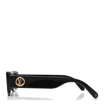 Louis Vuitton Acetate LV Circle Cat Eye Sunglasses Z2109W Black 3 of 7
