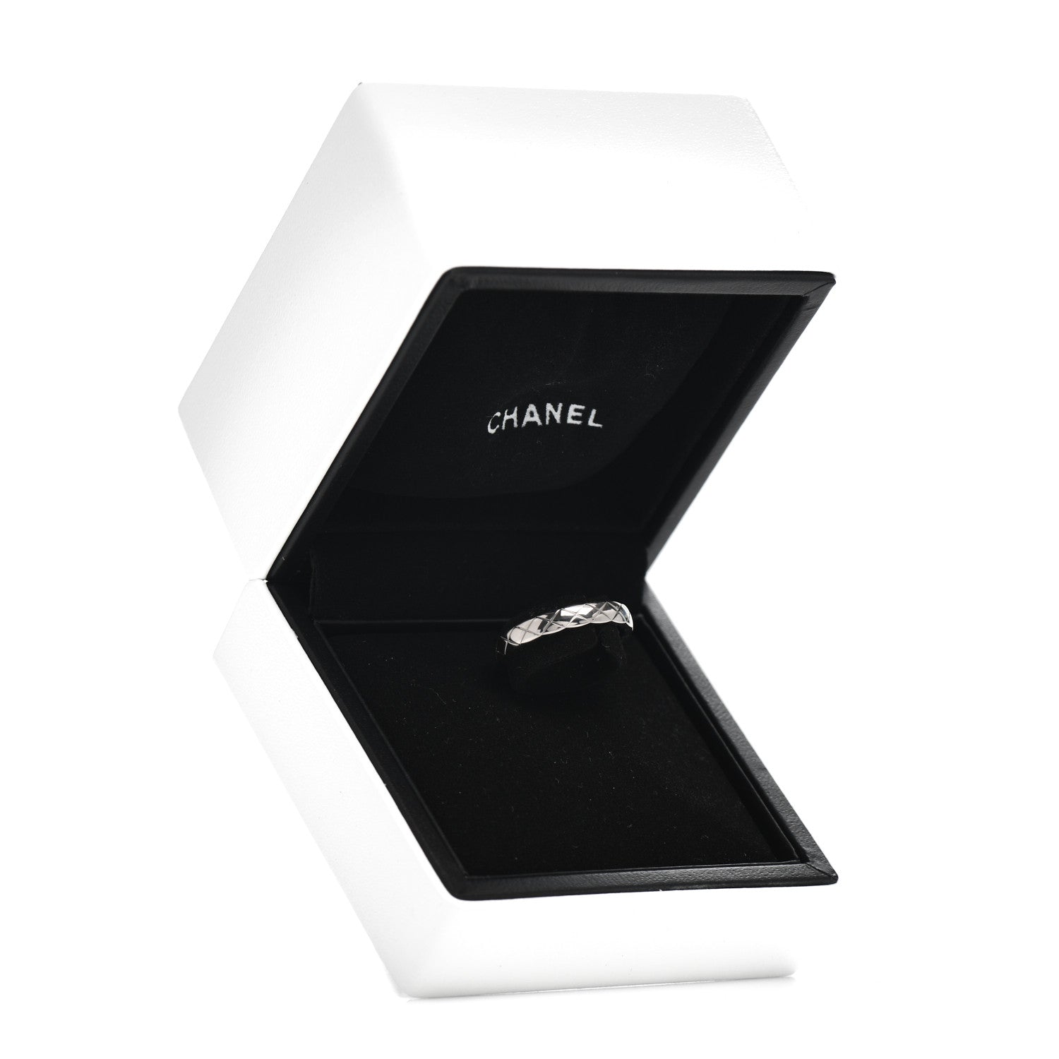 Chanel 18K White Gold Mini Coco Crush Ring 50 5.25 4 of 4