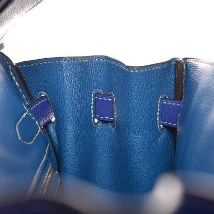 Hermes Epsom Candy Birkin 30 Bleu Electrique Mykonos 18 of 32
