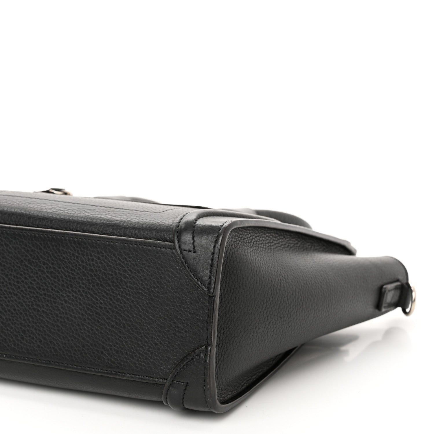 Celine Drummed Calfskin Nano Luggage Black 9 of 9