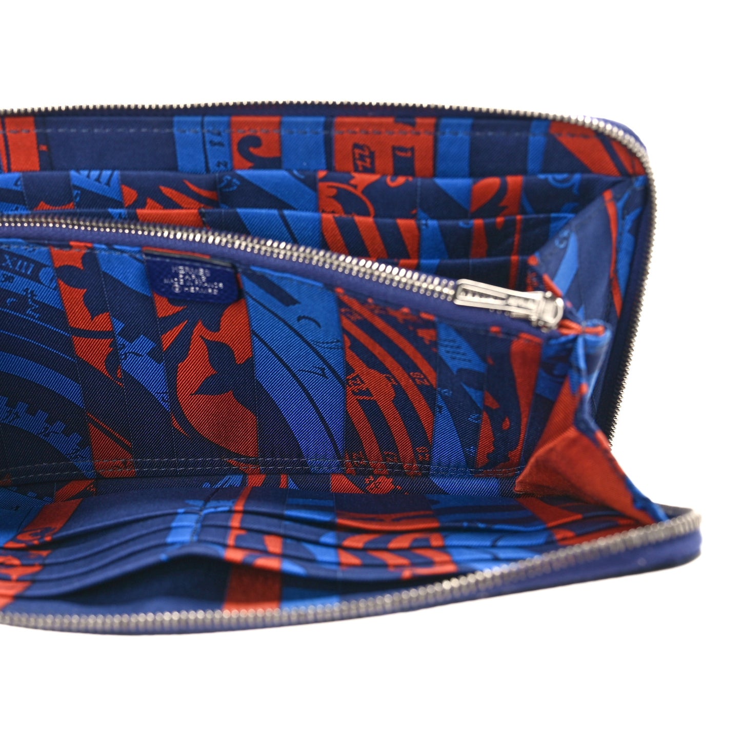 Epsom Silk'In Wallet Bleu Saphir