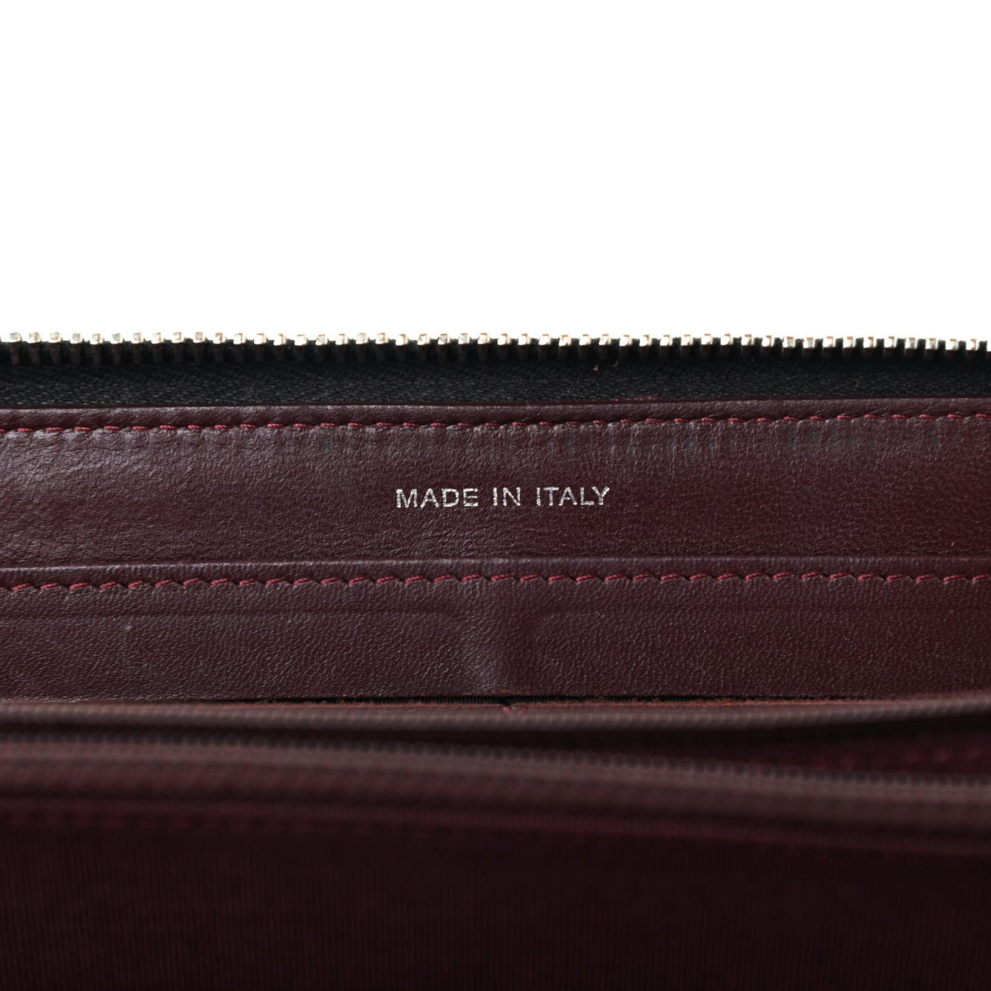 Lambskin Quilted Large Gusset Zip Around Wallet Black