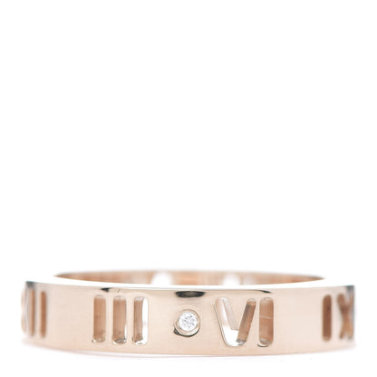 Tiffany 18K Rose Gold Diamond Atlas Pierced Ring 47 4.25 3 of 4