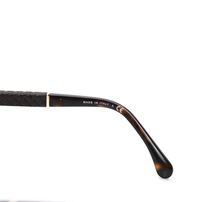 Chanel Lambskin Quilted CC Aviator Sunglasses 4195-Q Brown Gold 6 of 8