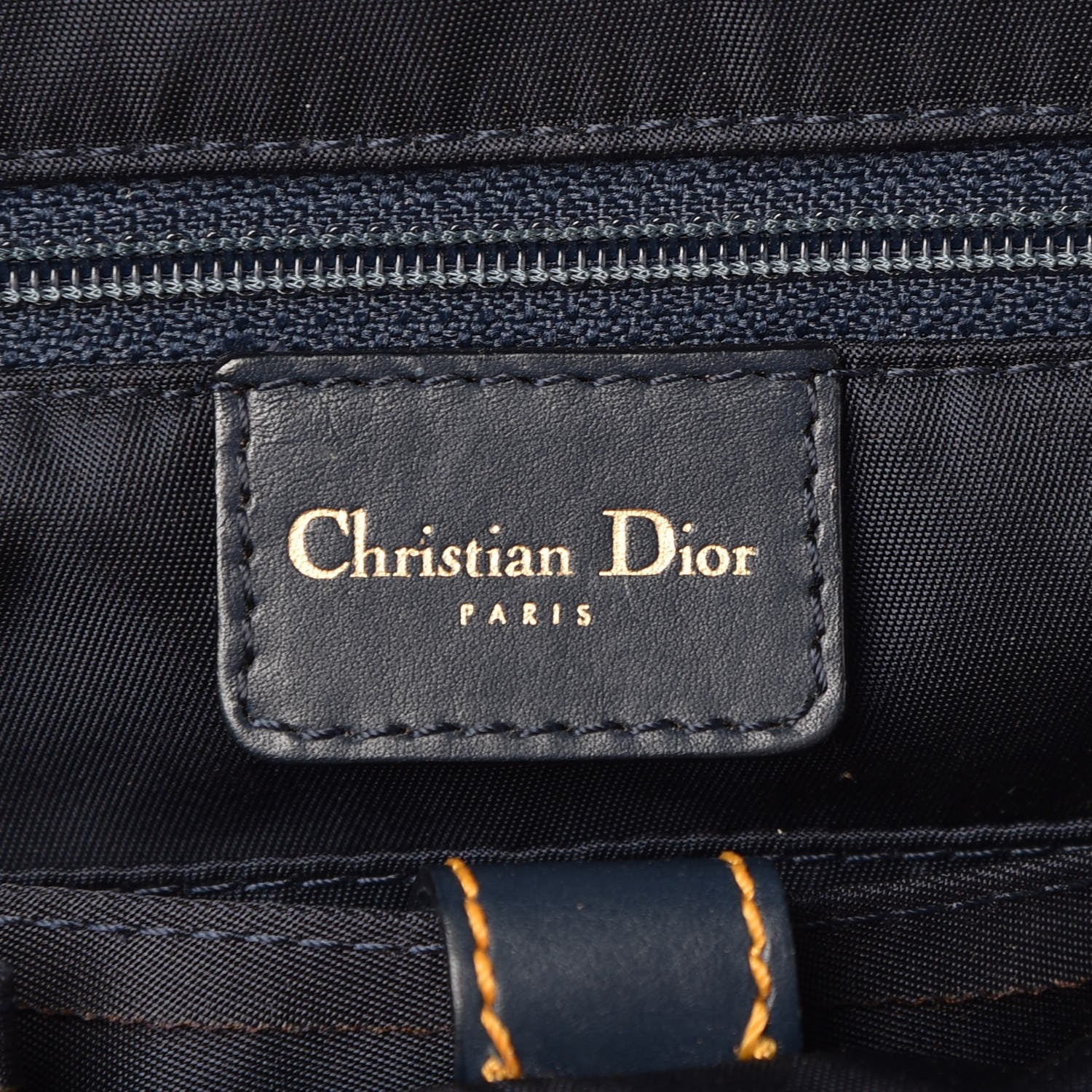 Christian Dior Monogram Saddle Bowler Navy 6 of 12