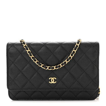 Chanel Caviar Quilted Wallet on Chain WOC Black 1 of 11