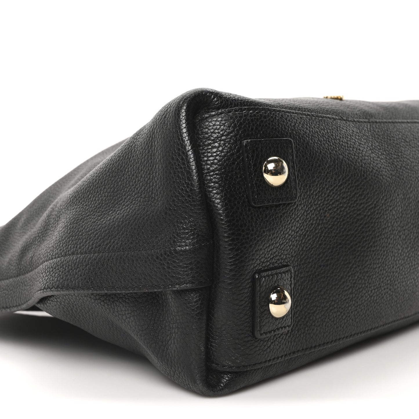 Classic Grained Calfskin Small Alice Satchel Black