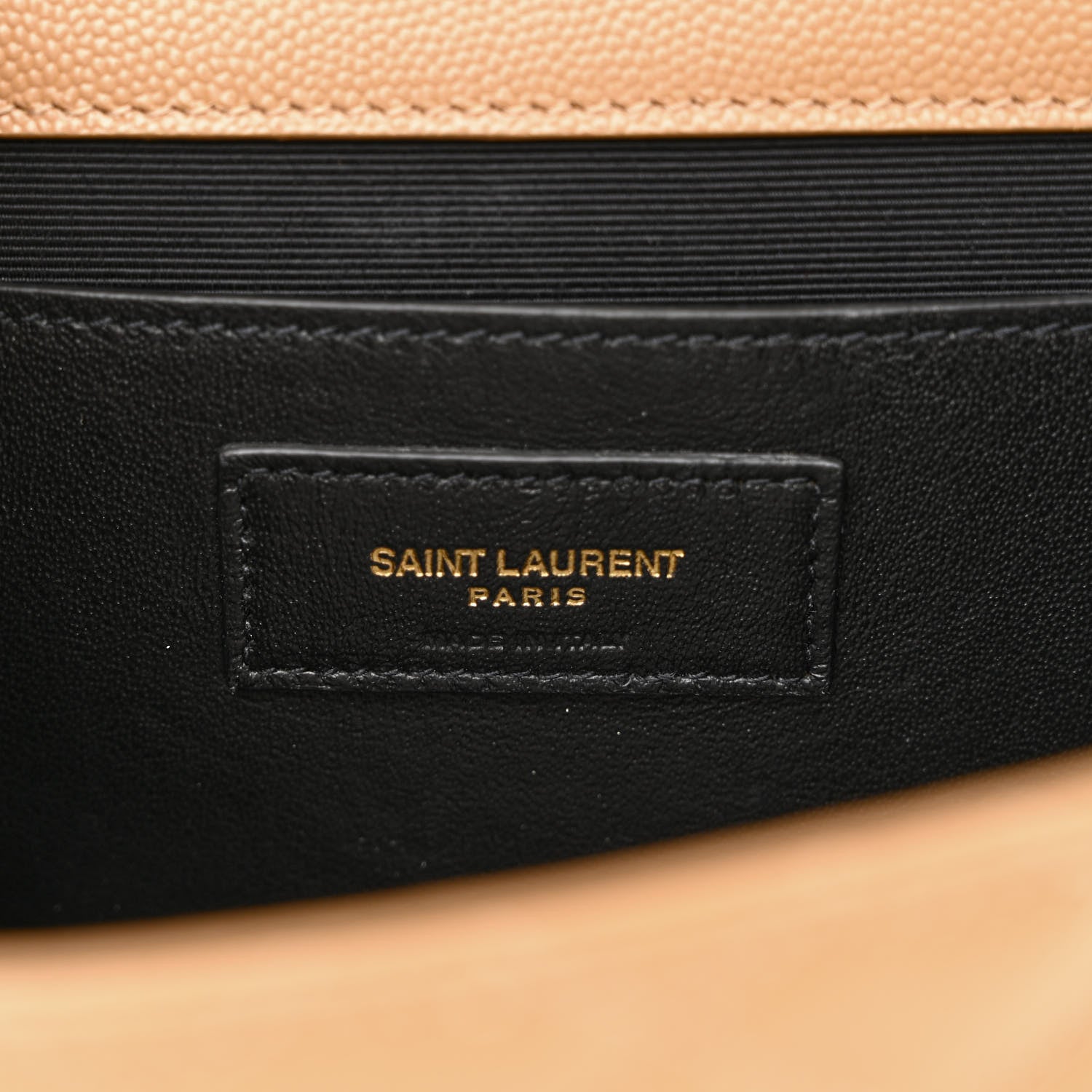 Saint Laurent Grain De Poudre Textured Mixed Matelasse Medium Triquilt Monogram Satchel Cork 6 of 10