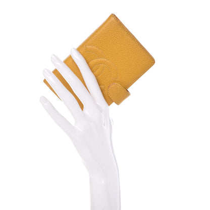 Chanel Caviar CC Mini Ring Agenda Planner Yellow 2 of 16