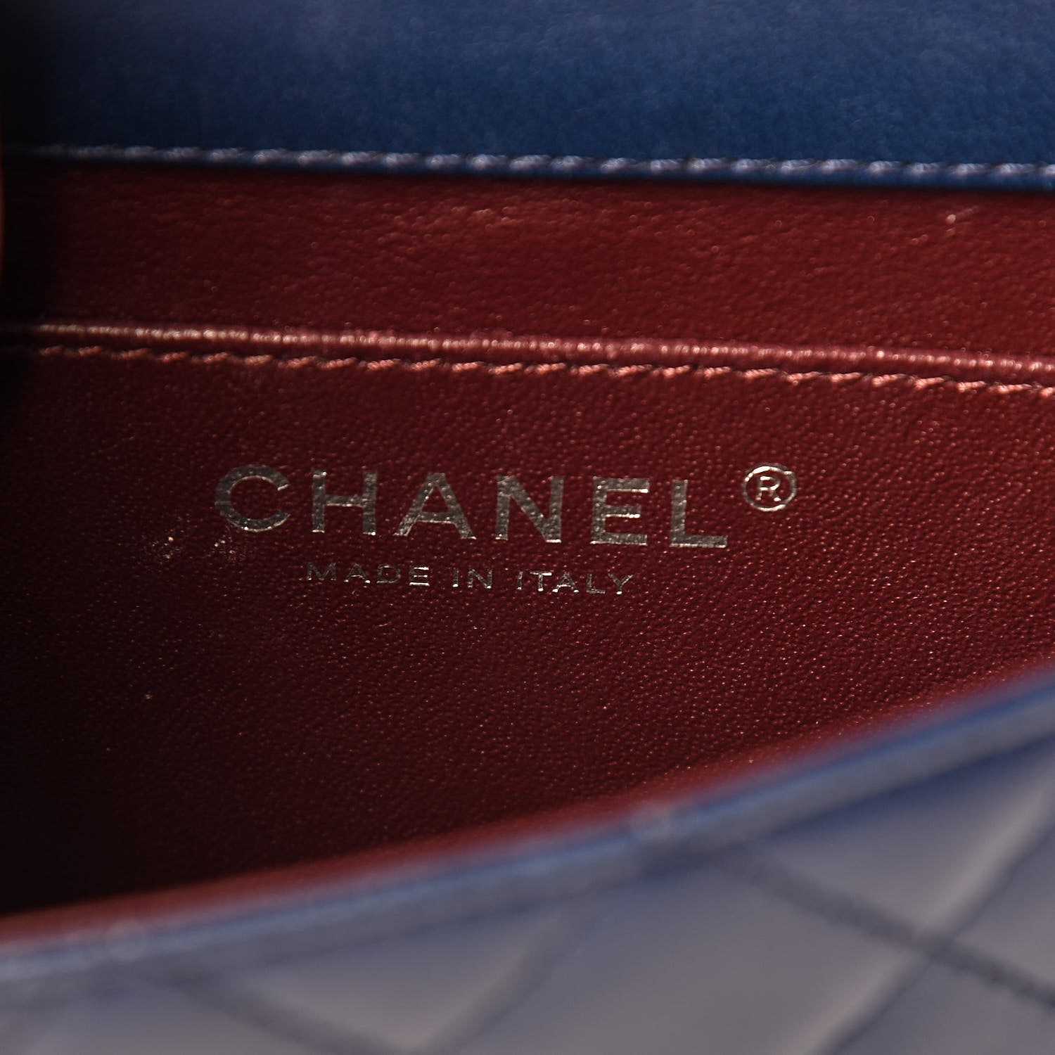 Chanel Lambskin Quilted Mini Crossing Times Flap Blue 6 of 19