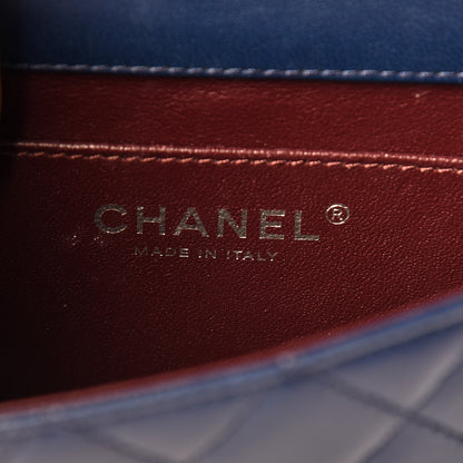Chanel Lambskin Quilted Mini Crossing Times Flap Blue 6 of 19